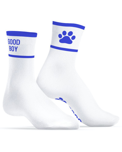 Chaussettes Good Boy Blanc-Bleu 