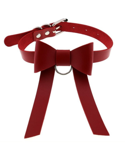 Ras de cou Bow Night Rouge 