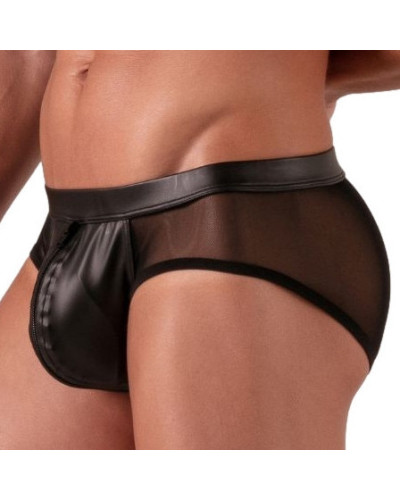 Slip avec zip Rebel Noir 