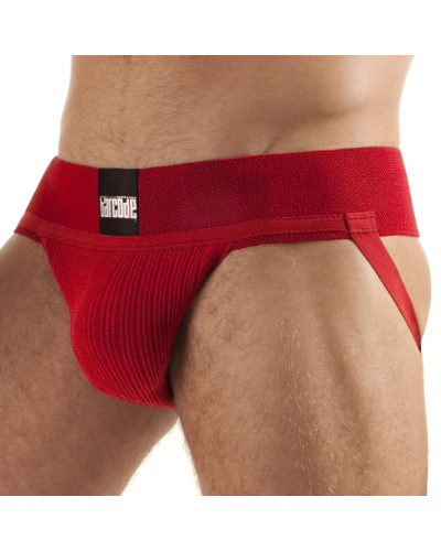 Jockstrap Basic Sergey Rouge  Couleur principale:Rouge Composition:coton (95%) - élasthanne (5%)