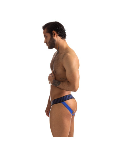 Jockstrap Rally 665 Noir-Bleu  Couleur principale:Noir Couleur secondaire:Bleu