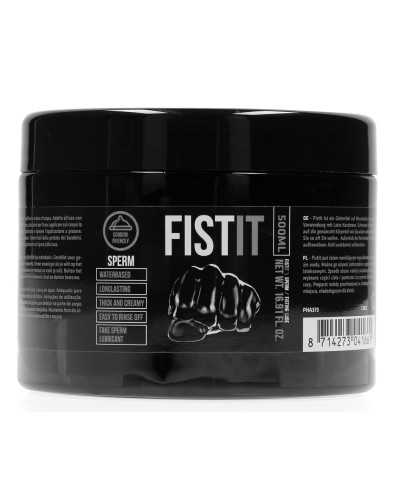 Lubrifiant Aspect Sperme Fist It 500 ml - Pot noir 