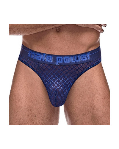 Thong DIAMOND MESH Bleu  Couleur principale:Bleu