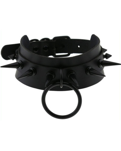 Collier à pointes Strobo Lish Noir 