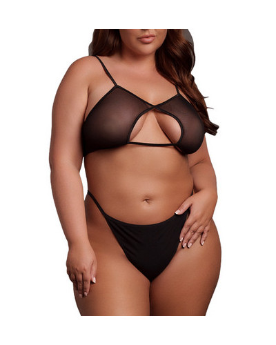 Soutien-Gorge Transparent Grande Taille Bravia Noir Taille:XL/4XL Couleur principale:Noir