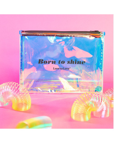 Pochette de rangement Born to Shine Zip noir 