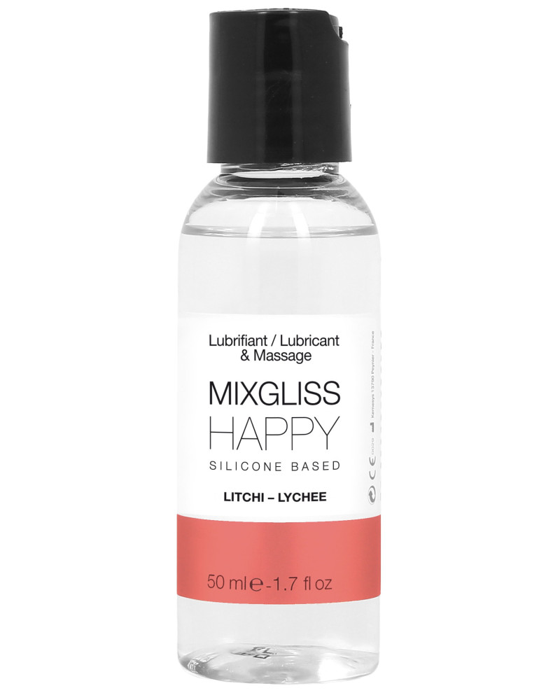 Lubrifiant silicone MixGliss Happy - Litchi 50ml 